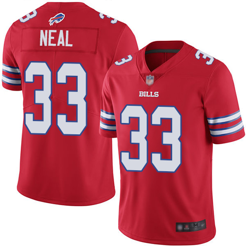 Men Buffalo Bills 33 Siran Neal Limited Red Rush Vapor Untouchable NFL Jersey